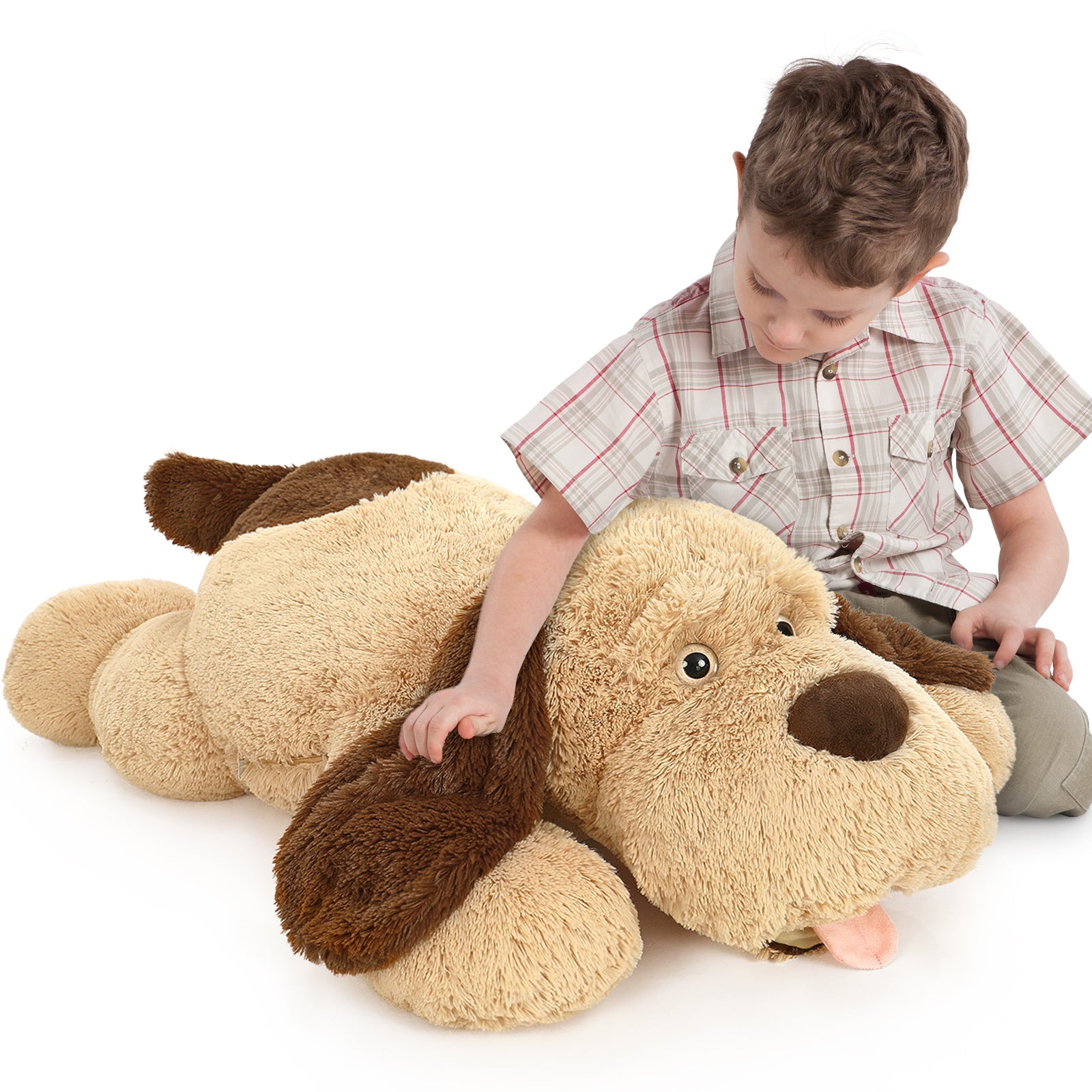 MorisMos Giant Stuffed Dog Puppy Stuffed Animal Big Plush Toy