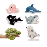 9.8 Inch 6 Piece Ocean Animal Plush Toy Set