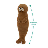 Walrus Long Plush Pillow Marine Stuffed Animal 39.37 Inch