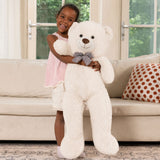 Riesiger Teddybär, Stofftier, Beige