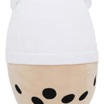 MorisMos Bubble Tea Plush Toys - 12 Inches Polar Bear Cartoon Cylindrical Plush Pillow - Milk Tea Cup Hugging Throw Pillows - Squishy Kawaii Cartoon Bear Cushion