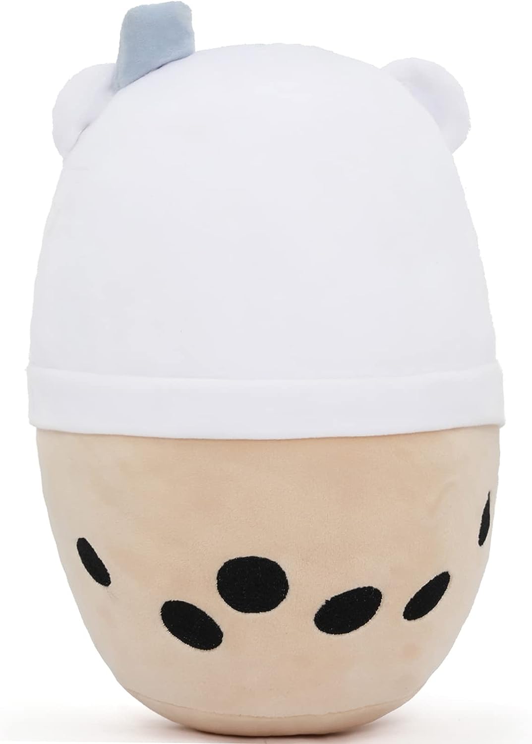 MorisMos Bubble Tea Plush Toys - 12 Inches Polar Bear Cartoon Cylindrical Plush Pillow - Milk Tea Cup Hugging Throw Pillows - Squishy Kawaii Cartoon Bear Cushion