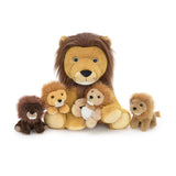 13.7 Inch Lion Stuffed Animal with Four Baby Lions