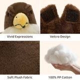 13.8 Inch Eagle Stuffed Animal with Three Baby Eagles