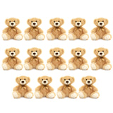14 Pack Teddy Bear Plush Toys, Light Brown, 13.8 Inches - MorisMos Stuffed Animals