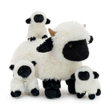 17.7 Inch Valais Blacknose Sheep Stuffed Animal with Three Babies