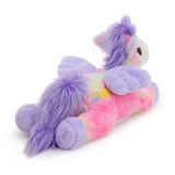 19.7 Inch Tie Dye Unicorn Stuffed Animal with Three Babies
