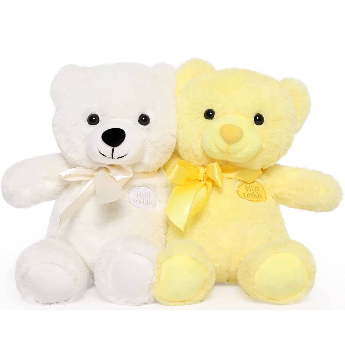 2-Pack Teddy Bear Plush Toy Set, 11.8 Inches - MorisMos Stuffed Animals