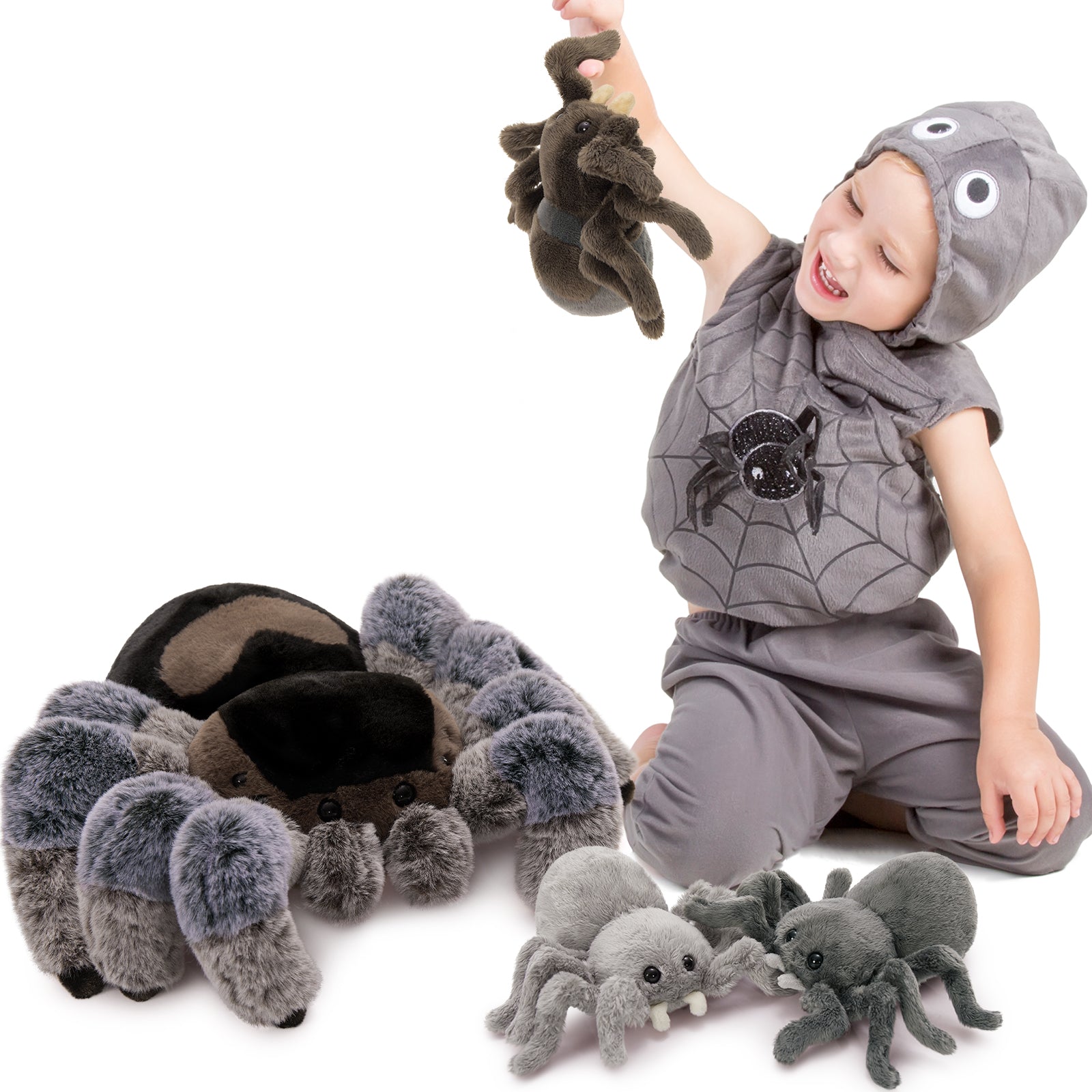 MorisMos 4Pcs Spider Plush