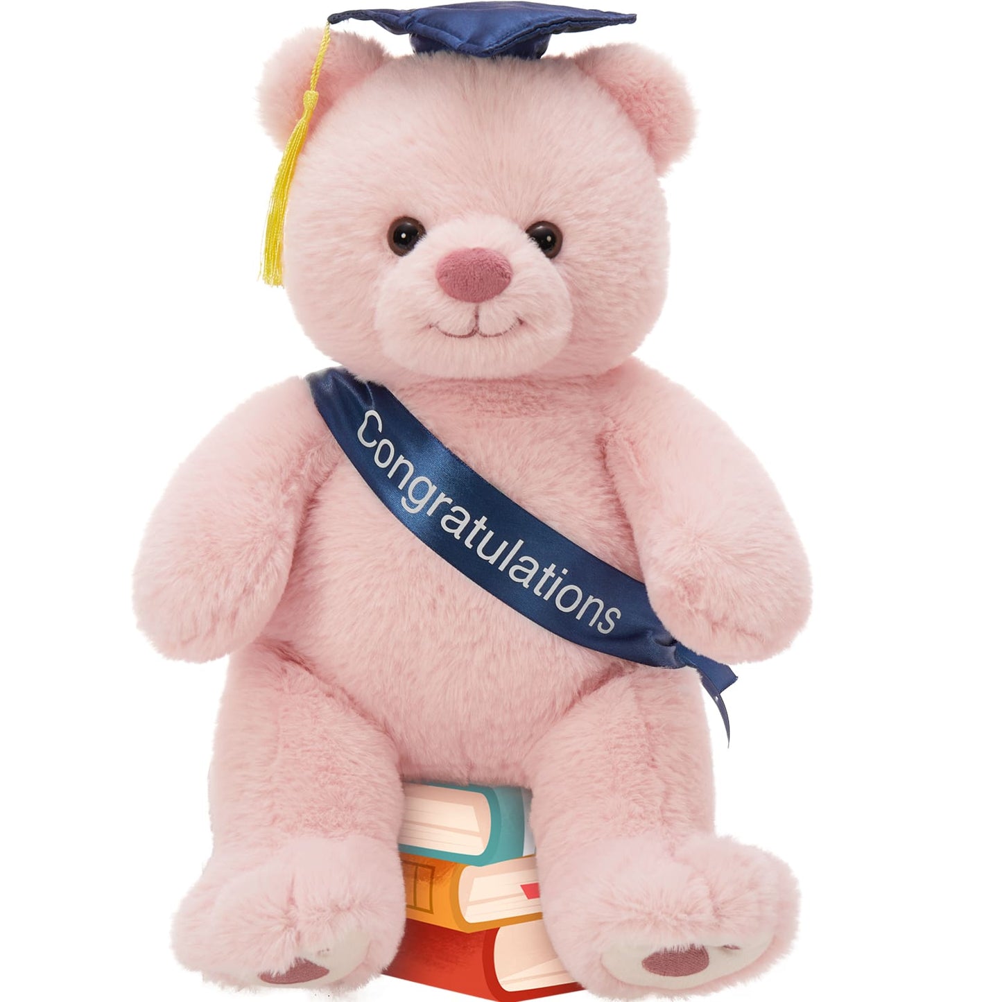 Gift idea for 2025 graduates – plush teddy bear with cap and red bow