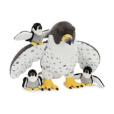 21 Inch Peregrine Falcon Plush Toy Set with Three Baby Birds