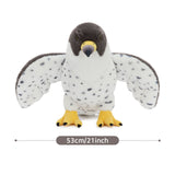 21 Inch Peregrine Falcon Plush Toy Set with Three Baby Birds