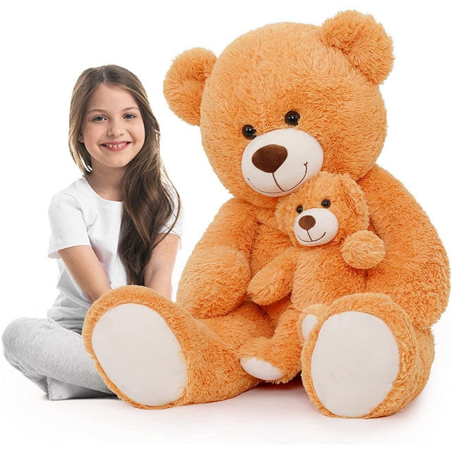 MorisMos 39" Giant Teddy Bear Mommy and Baby Soft Plush Bear Stuffed Animal