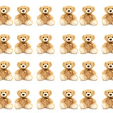 24 Pcs Teddy Bear Stuffed Animals Bulk - Small Teddy Bear Plush Toys - Light Brown 14 Inches Teddy Bear Plush Dolls - Cute Fuzzy Bears for Baby Shower/Wedding/Birthday/Valentine's Day - Baby Shower Centerpieces