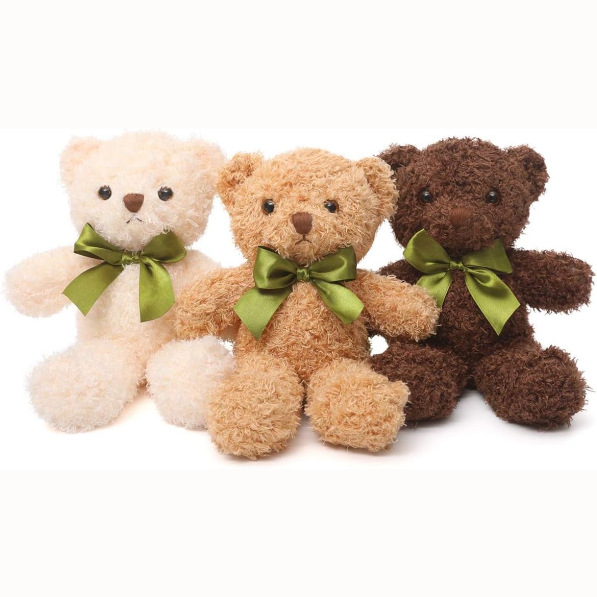Teddy Bear Stuffed Animals Bulk - Valentine's Day Teddy Bear Plush Toys - Teddy Bear Theme Baby Shower Centerpieces - Cheap Bulk Wholesale Teddy Bear Plushies - Cute 10 Inches Small Teddy Bear Plush Dolls - Valentine's Day Gift for Girlfriend/Boyfriend - Pink/Brown/Blue Stuffed Teddy Bears - Free Shipping