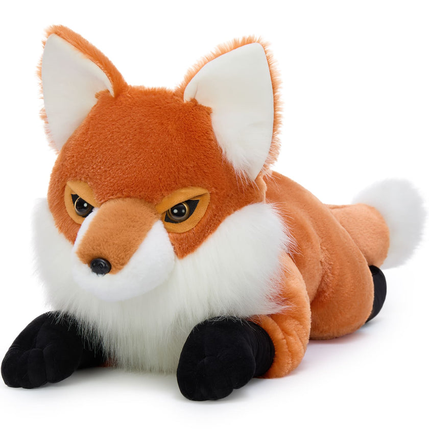 Fox Plush Toys Jungle Stuffed Animals, Reddish-brown, 31 Inches
