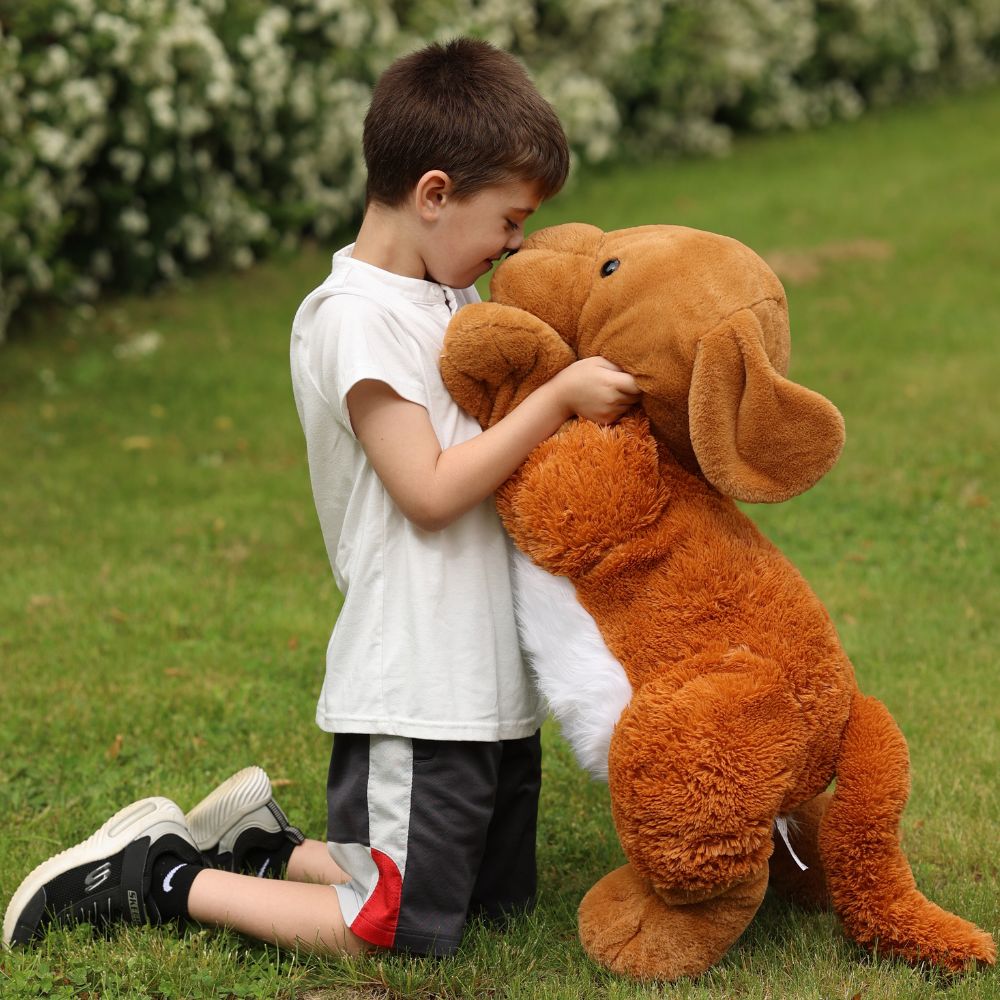 31 Inch Golden Retriever Plush Toy Realistic Dog Stuffed Animal Perfect Gift for Dog Lovers