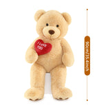 Ours en peluche géant, marron, 6 pieds