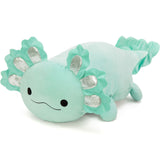 39-inch Mint Green Axolotl Plush Toys - Big Axolotl Stuffed Animals - Squishy Sofa Throw Pillows - Christmas Birthday Gift for Friends