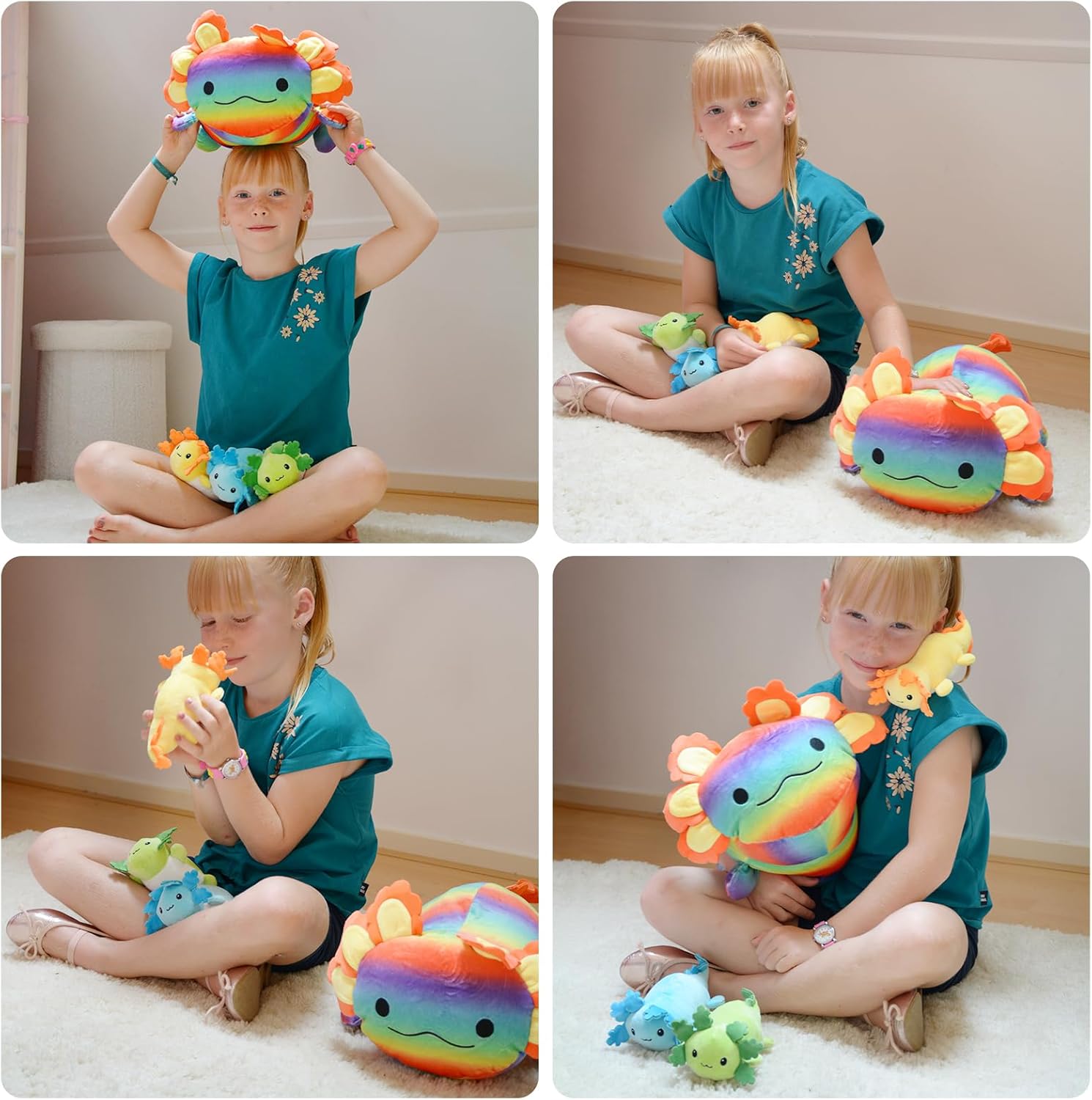 Axolotl Plush Toys Salamander Stuffed Animals, 23.5 Inches