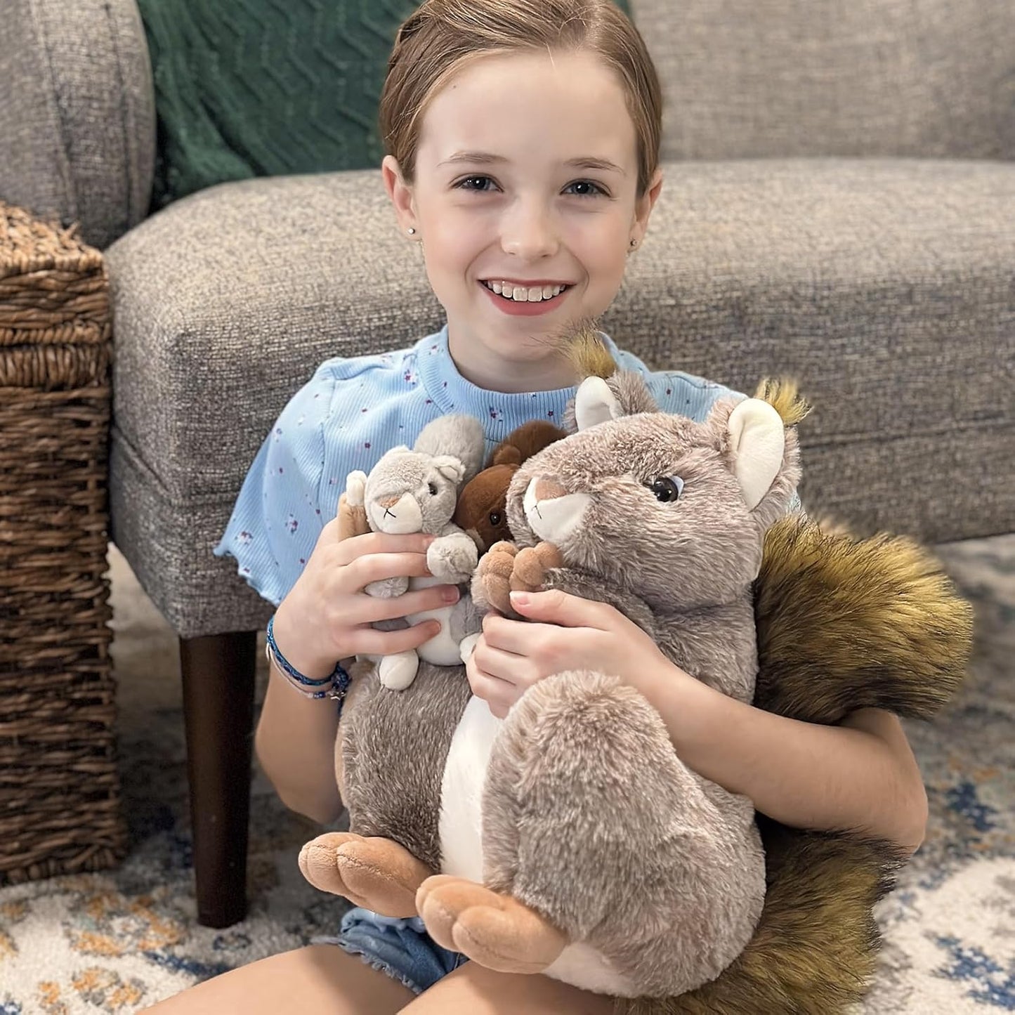 Squirrel Stuffed Animals Squirrel Plush Toys, 13.8 Inches