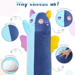 Big Cat Splicing Long Throw Pillow - 42 Inches Squishy Throw Pillows - Couch Bed Soft Pillows - MorisMos Stuffed Animals - Free Shipping
