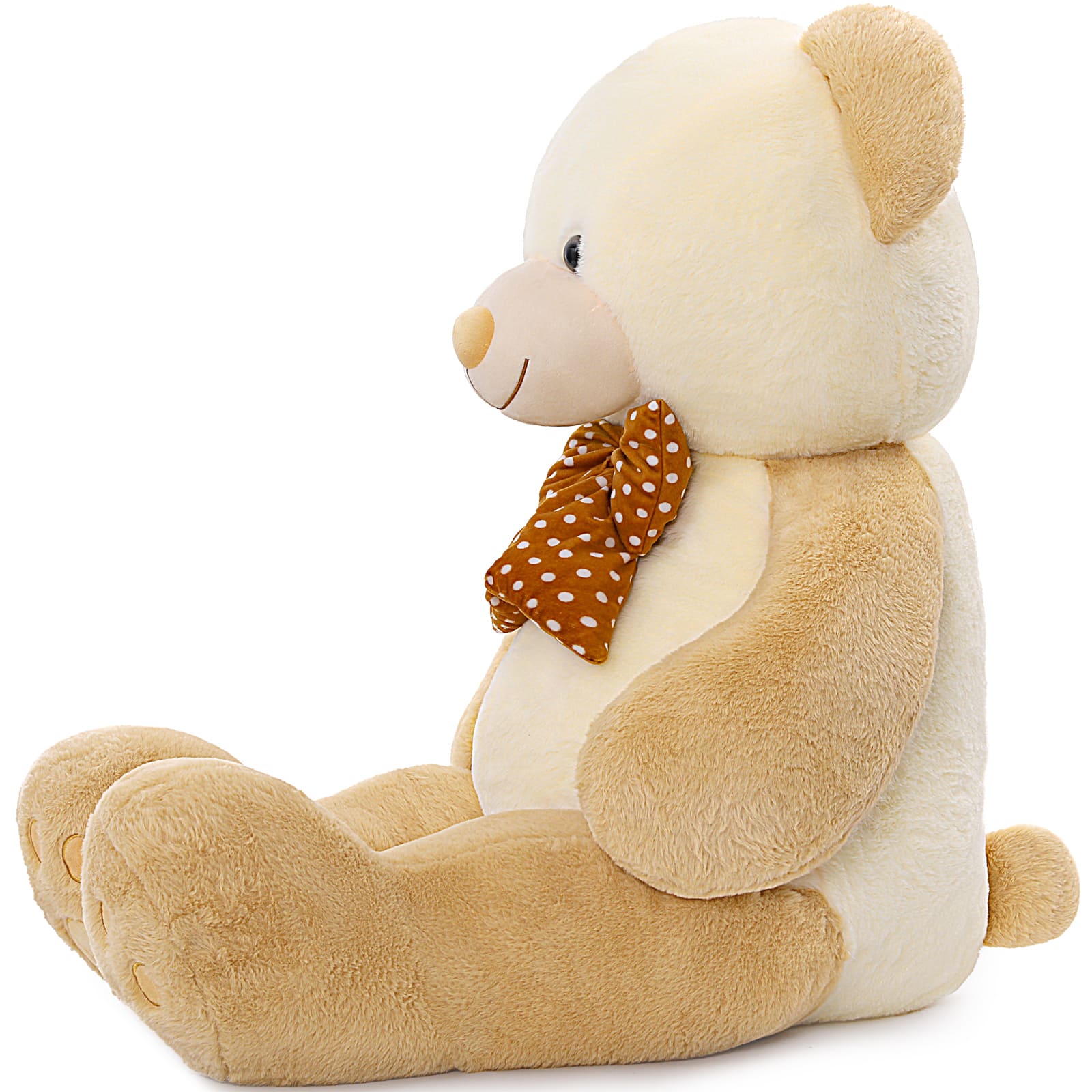 47 Inch Giant Teddy Bear Plush Toy with Polka Dot Bow