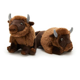 4 Piece Bison Stuffed Animal Set 14 Inch Buffalo Plush Toys