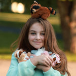 Big Raccoon with Four Mini Raccoons, 17.7 Inches - MorisMos Stuffed Animals - Free Shipping