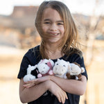 5 Pcs Dairy Cow Stuffed Animals Bulk - 16 Inches Cow Plush Toys Set - Stuffed Animal Babies with Their Mom - Stuffed Animals with Babies in the Belly - Cute Farm Cow Cartoon Plush Dolls for Kids - Cartoon Soft Toys - Christmas/Birthday Gift Ideas