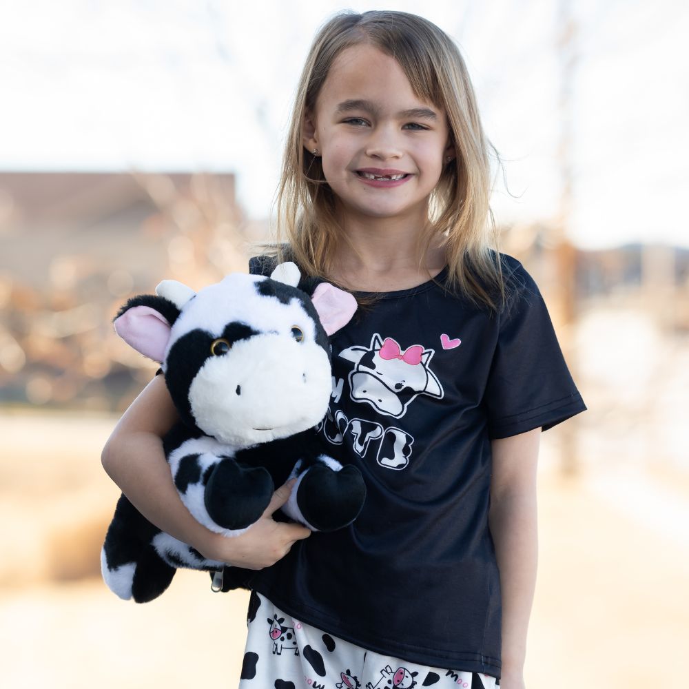 5 Pcs Dairy Cow Stuffed Animals Bulk - 16 Inches Cow Plush Toys Set - Stuffed Animal Babies with Their Mom - Stuffed Animals with Babies in the Belly - Cute Farm Cow Cartoon Plush Dolls for Kids - Cartoon Soft Toys - Christmas/Birthday Gift Ideas