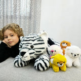 White Tiger Stuffed Animals Safari Plush Toys, 19.68 Inches