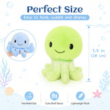 Six 7.9 Inch Jellyfish Plush Toy Set Marine Stuffed Animals