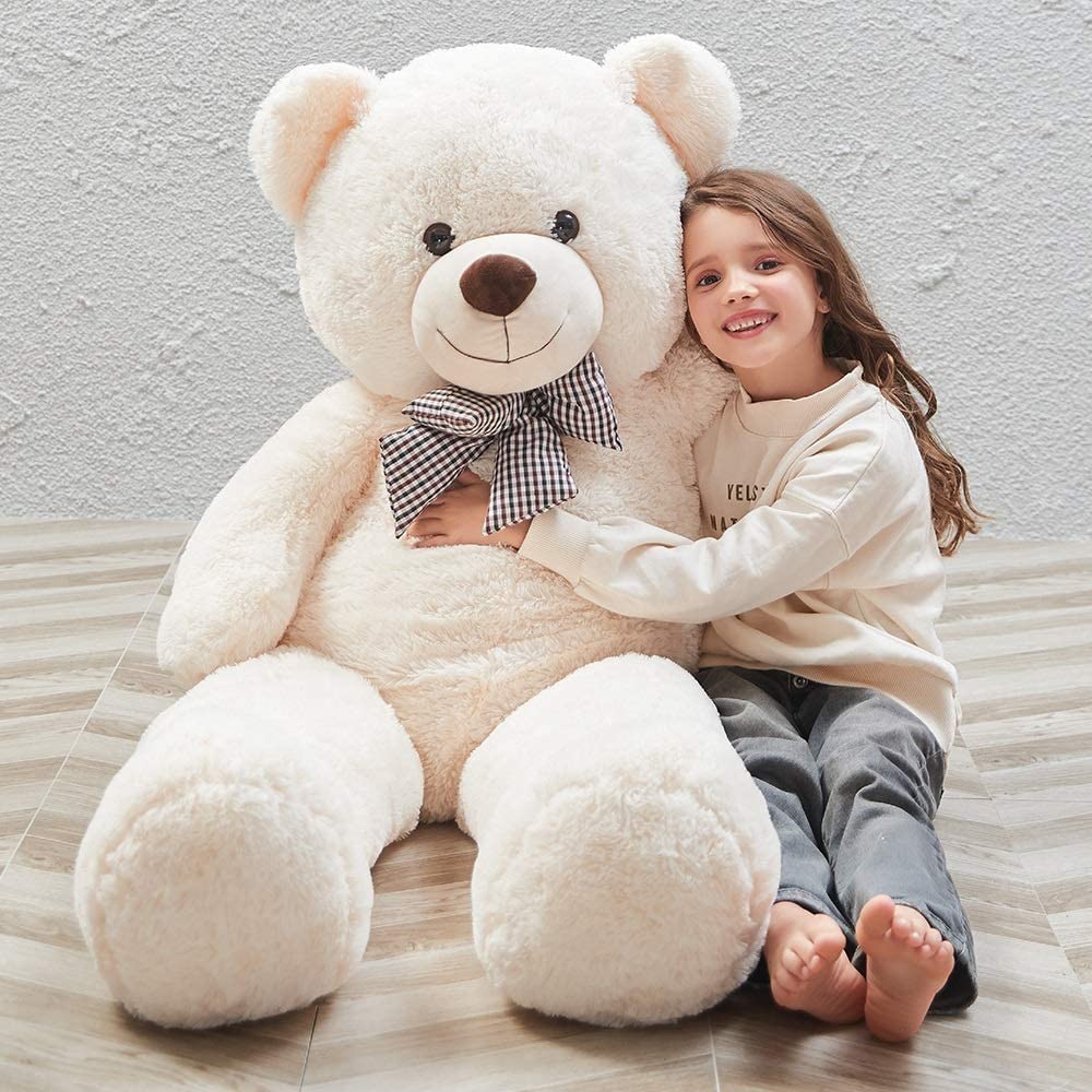 MorisMos Giant Teddy Bear 4ft Stuffed Animal Soft Big Bear Plush Toy