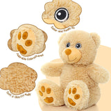 5-Pack Brown Teddy Bear Plush Toy Set 13.8 Inch