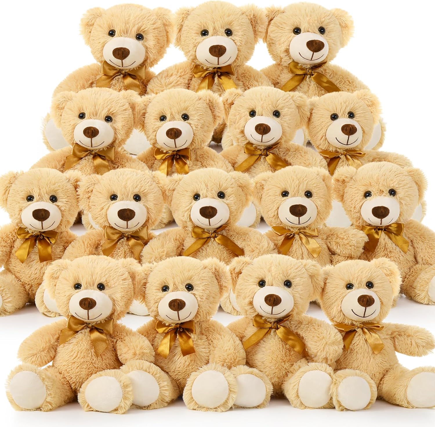 Bulk 16 Packs, Teddy Bear Stuffed Animal Bulk 14"
