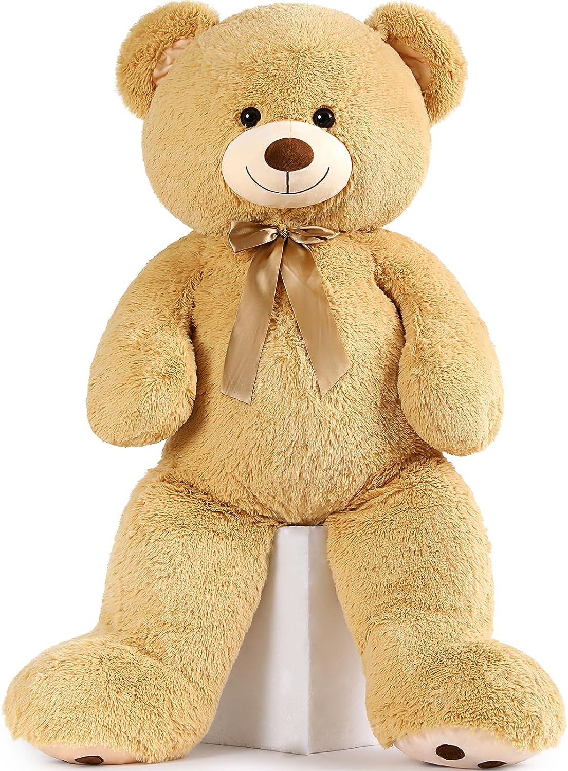 MorisMos 4ft Giant Pink Teddy Bear Stuffed Animal, Big Teddy Bear Plush