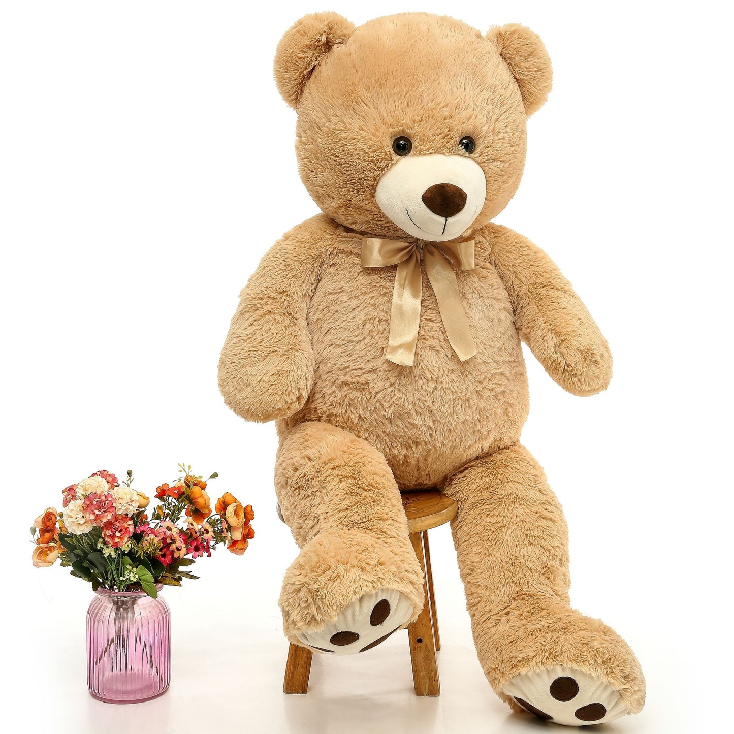 MorisMos Giant Teddy Bear 51'' Stuffed Animal Soft Big Teddy Bear Plush Toy