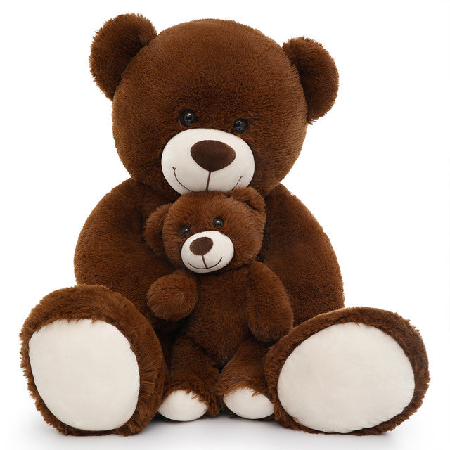 MorisMos 39" Giant Teddy Bear Mommy and Baby Soft Plush Bear Stuffed Animal