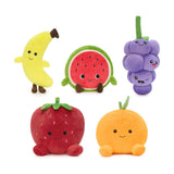 Five Cuddly Fruit Plush Toy Set – Strawberry, Banana, Grape & More