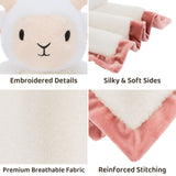 14 Inch Animal Security Blanket Soft Plush Lovey Comfort Toy