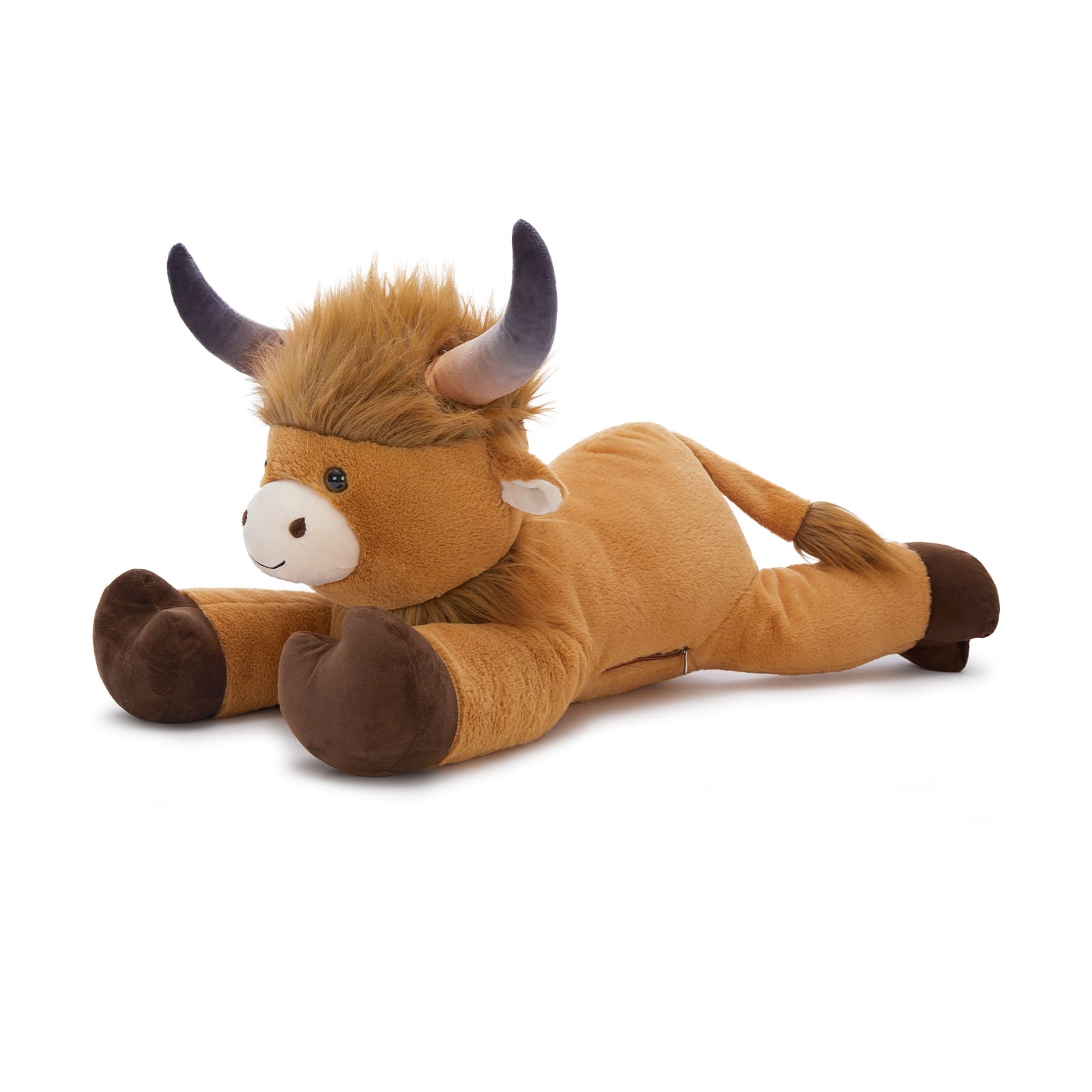 32 Inch Highland Cow Plush Toy Large Stuffed Animal