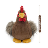 11.8 Inch Chicken Stuffed Animal with Three Wind Up Chicks