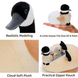 15.7 Inch Canada Goose Plush Set with Three Baby Goslings