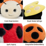 Six Pcs 4.72 Inch Ladybug Plush Toy Set Insect Stuffed Animals
