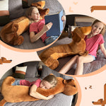 4 FT Giant Dachshund Long Plush Pillow - Dog Stuffed Animals Plush Toys - Body Pillows for Sofa Cushion - Birthday/Christmas Gift for Dog Lovers -  Giant Stuffed Animals - Free Shipping Now