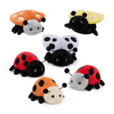 Six Pcs 4.72 Inch Ladybug Plush Toy Set Insect Stuffed Animals