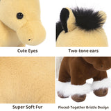 10.2 Inch Horse Plush Toy Set Four Pony Stuffed Animals