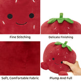 Five Cuddly Fruit Plush Toy Set – Strawberry, Banana, Grape & More