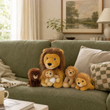 13.7 Inch Lion Stuffed Animal with Four Baby Lions